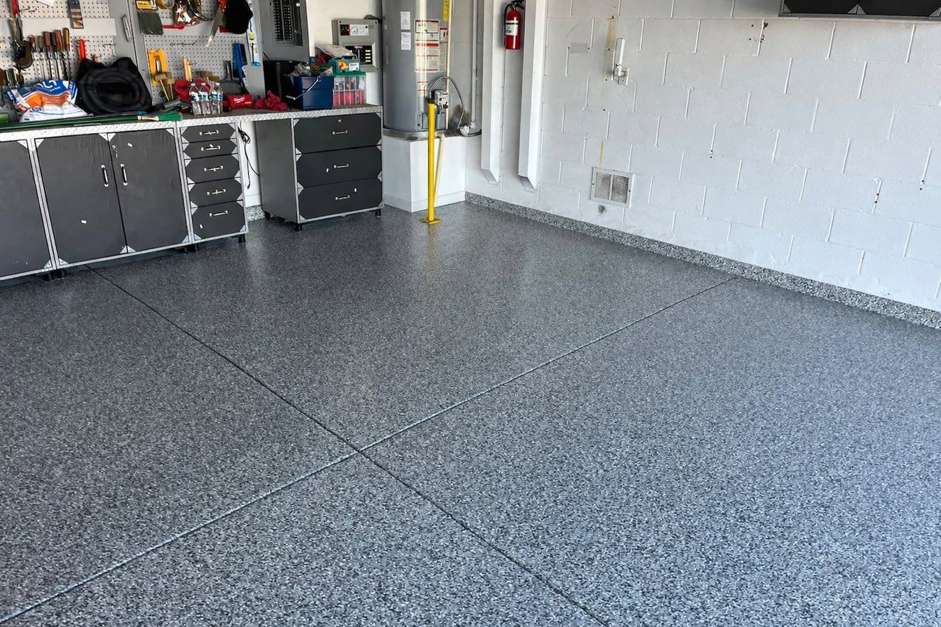 Garage floor concrete
